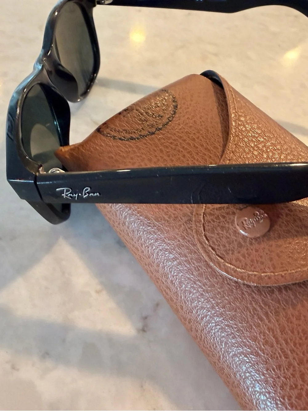 Ray-Ban Black New Wayfarer Style Polarized Sunglasses